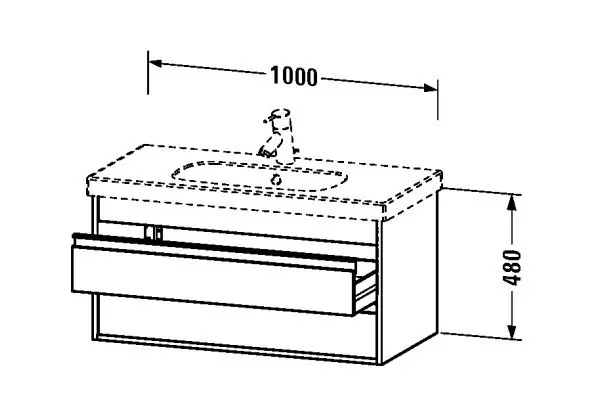 Duravit - Ketho - Mosdószekrény - KT664802222 – 2. kép