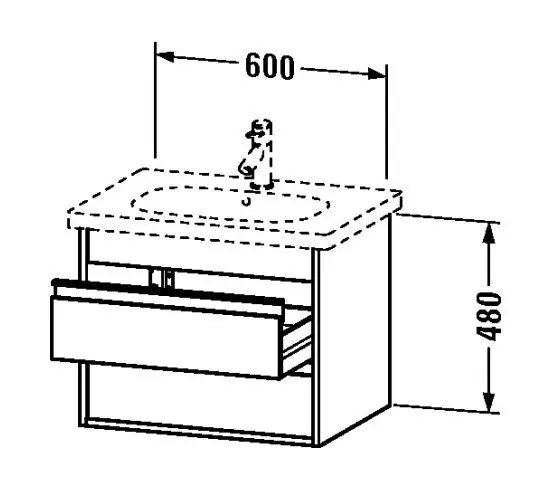 Duravit - Ketho - Mosdószekrény - KT665002222 – 2. kép