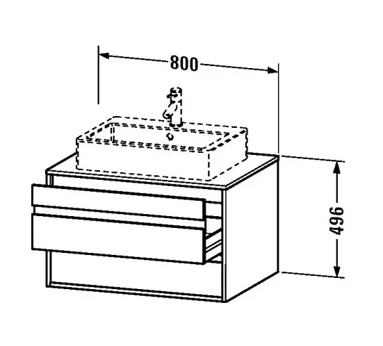 Duravit - Ketho - Mosdószekrény - KT665402222 – 2. kép