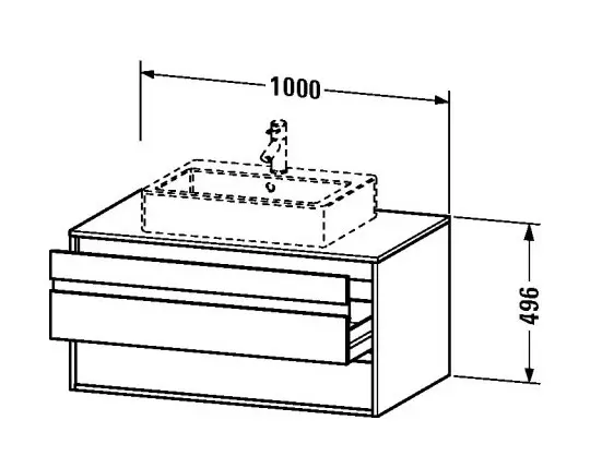 Duravit - Ketho - Mosdószekrény - KT665502222 – 2. kép