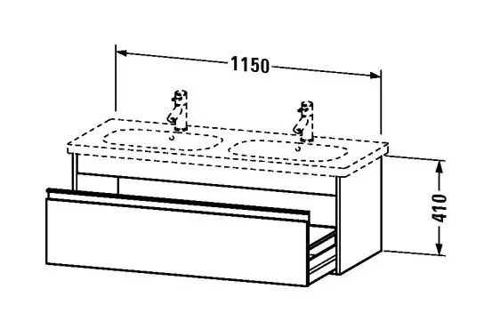 Duravit - Ketho - Mosdószekrény - KT666902222 – 2. kép