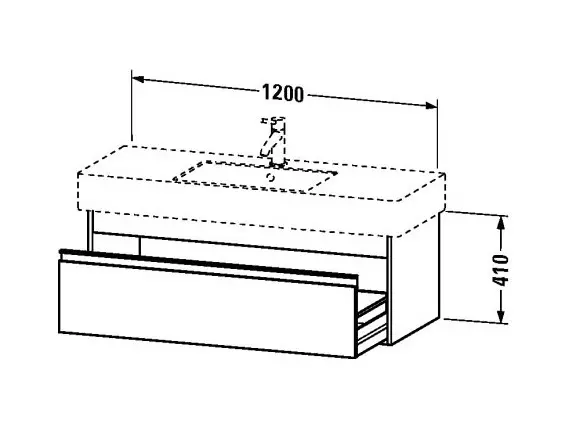 Duravit - Ketho - Mosdószekrény - KT669202222 – 2. kép