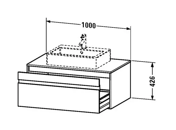 Duravit - Ketho - Mosdószekrény - KT669502222 – 2. kép