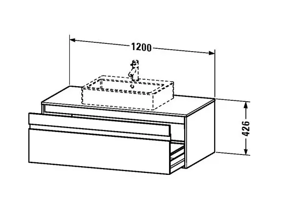 Duravit - Ketho - Mosdószekrény - KT669602222 – 2. kép