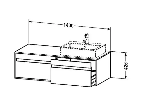 Duravit - Ketho - Mosdószekrény - KT6697L2222 – 2. kép