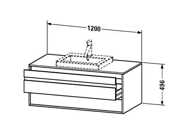 Duravit - Ketho - Mosdószekrény - KT675602222 – 2. kép