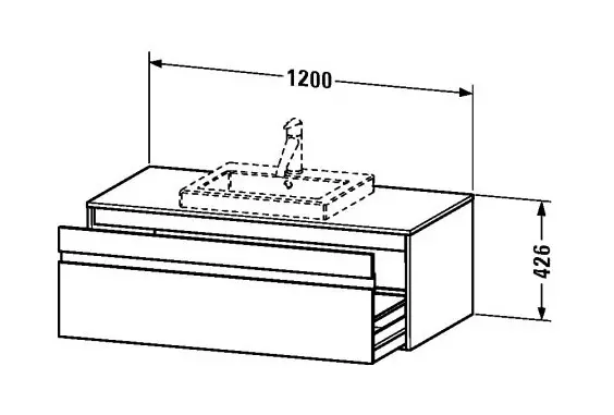 Duravit - Ketho - Mosdószekrény - KT679602222 – 2. kép