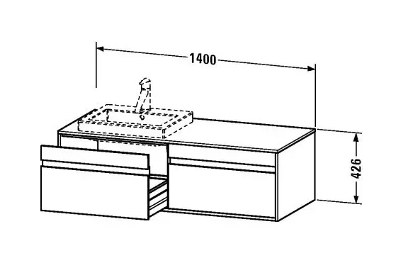 Duravit - Ketho - Mosdószekrény - KT6797L2222 – 2. kép