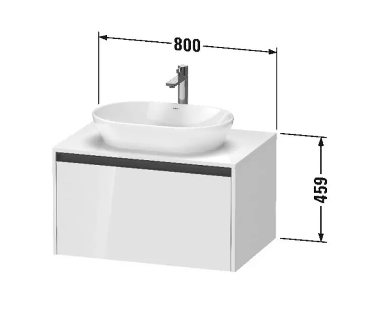 Duravit - Ketho.2 - Mosdószekrény - K24885022220000 – 2. kép