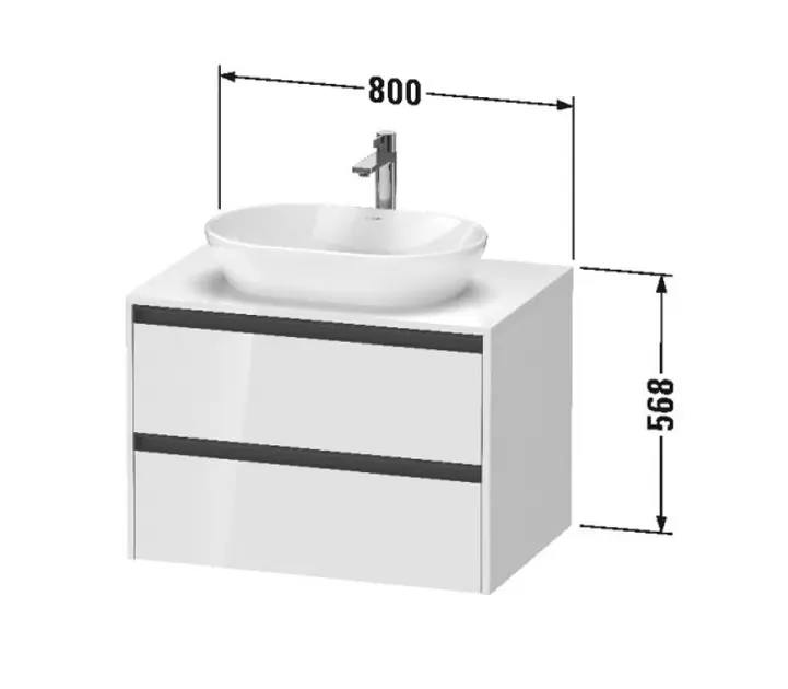 Duravit - Ketho.2 - Mosdószekrény - K24895022220000 – 2. kép