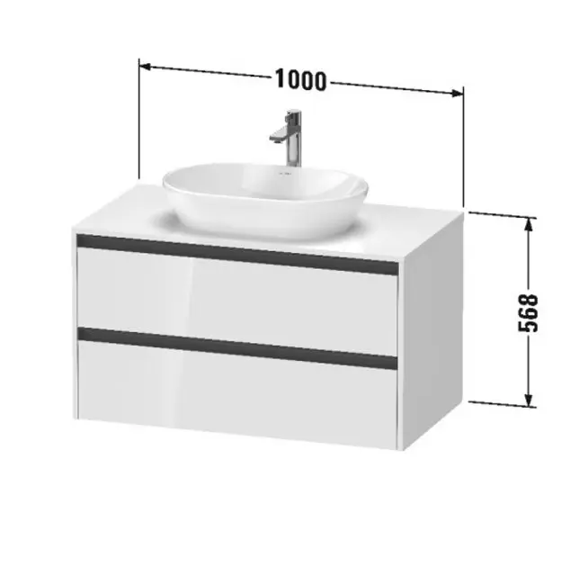 Duravit - Ketho.2 - Mosdószekrény - K24896018180000 – 2. kép