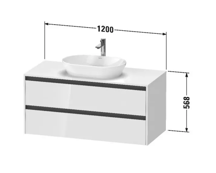 Duravit - Ketho.2 - Mosdószekrény - K24897049490000 – 2. kép