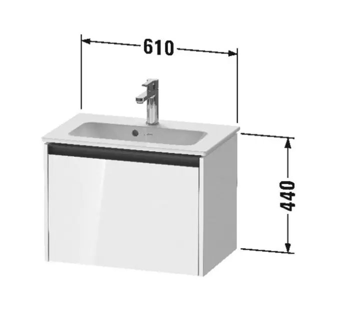 Duravit - Ketho.2 - Mosdószekrény - K25055018180000 – 2. kép