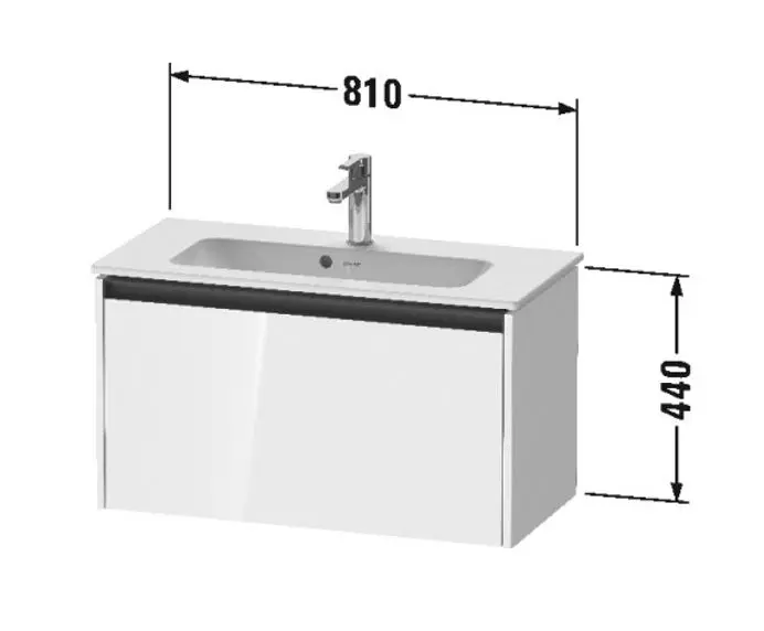 Duravit - Ketho.2 - Mosdószekrény - K25056049490000 – 2. kép