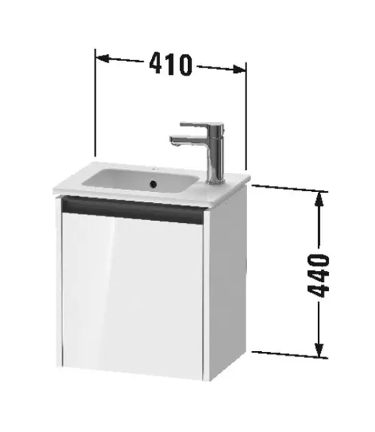 Duravit - Ketho.2 - Mosdószekrény - K25060L49490000 – 2. kép