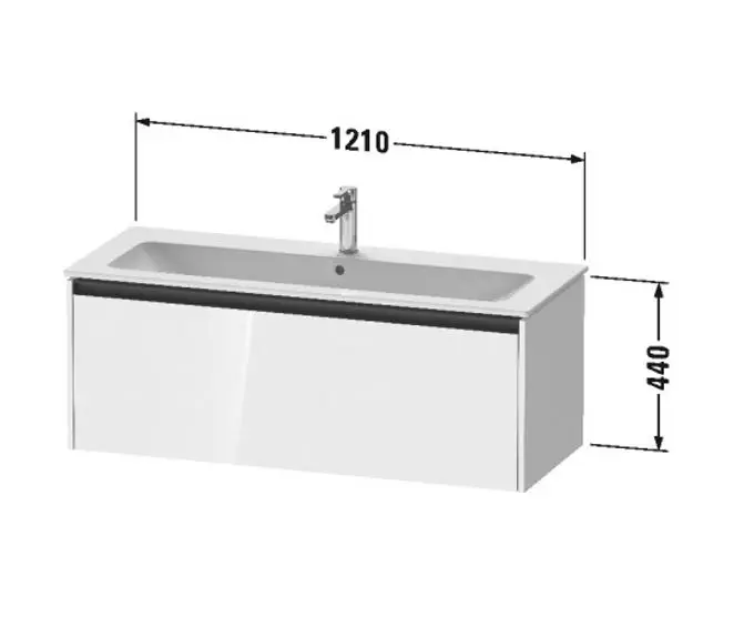 Duravit - Ketho.2 - Mosdószekrény - K25065022220000 – 2. kép