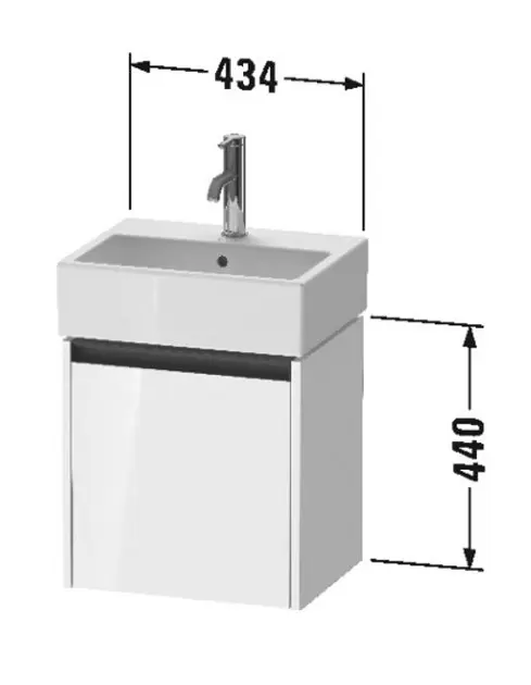 Duravit - Ketho.2 - Mosdószekrény - K25070L22220000 – 2. kép