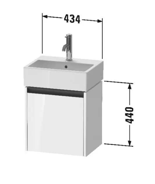 Duravit - Ketho.2 - Mosdószekrény - K25070R49490000 – 2. kép