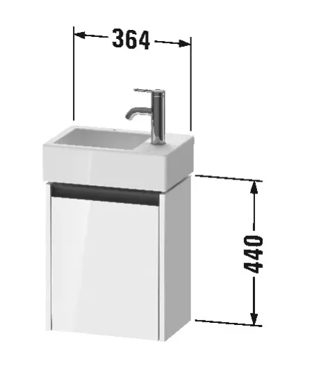 Duravit - Ketho.2 - Mosdószekrény - K25071L22220000 – 2. kép