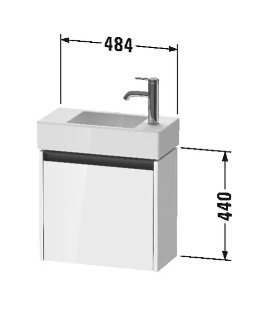 Duravit - Ketho.2 - Mosdószekrény - K25072R49490000 – 2. kép