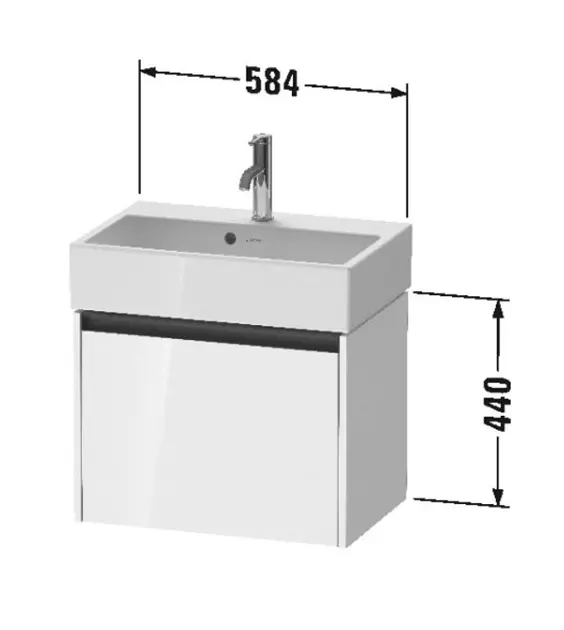 Duravit - Ketho.2 - Mosdószekrény - K25073022220000 – 2. kép
