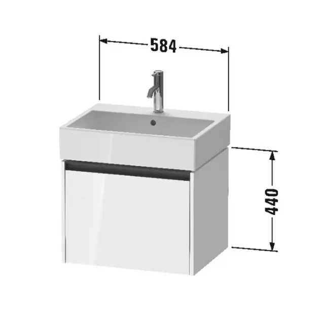 Duravit - Ketho.2 - Mosdószekrény - K25075022220000 – 2. kép