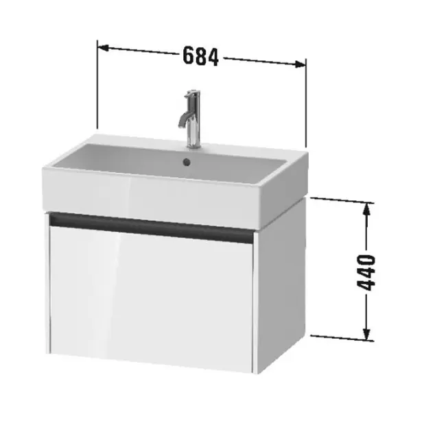 Duravit - Ketho.2 - Mosdószekrény - K25076049490000 – 2. kép