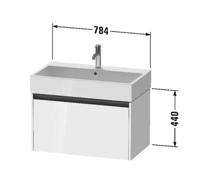 Duravit - Ketho.2 - Mosdószekrény - K25077022220000 – 2. kép