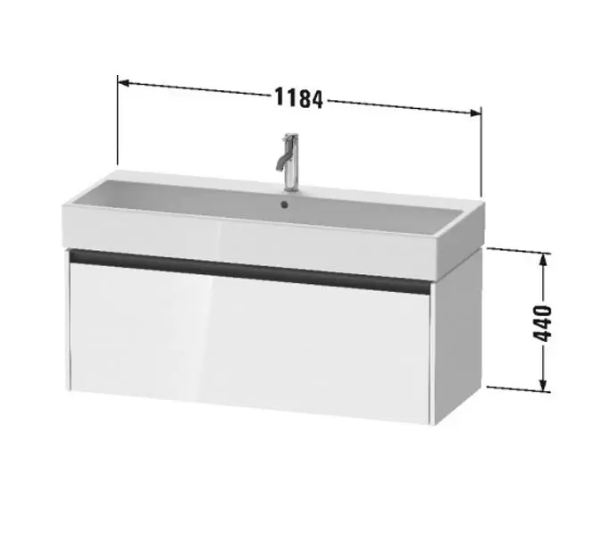 Duravit - Ketho.2 - Mosdószekrény - K25079018180000 – 2. kép