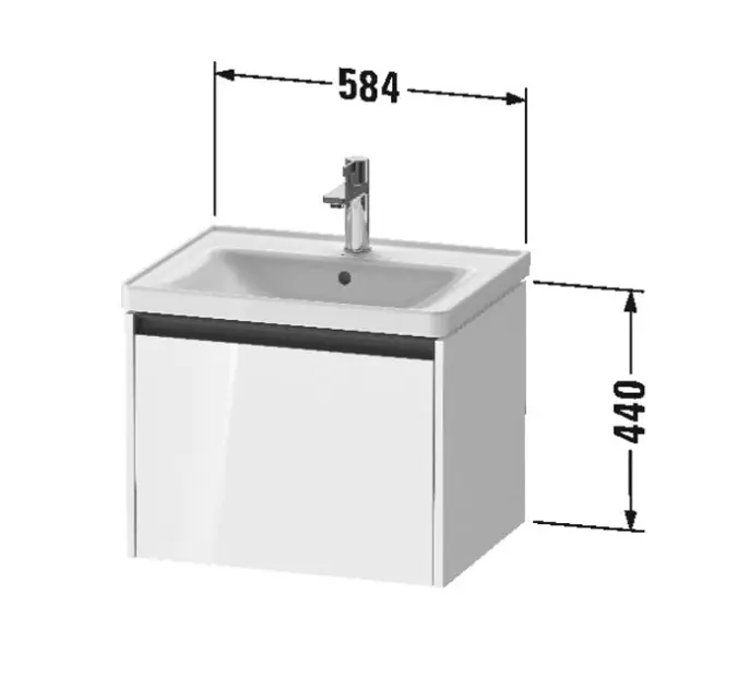 Duravit - Ketho.2 - Mosdószekrény - K25081022220000 – 2. kép