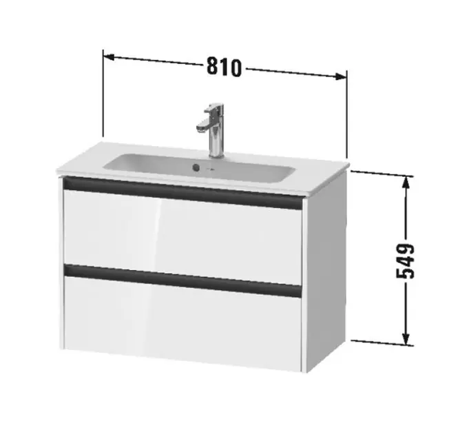 Duravit - Ketho.2 - Mosdószekrény - K25256018180000 – 2. kép