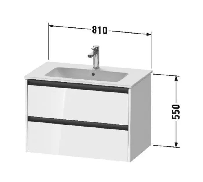 Duravit - Ketho.2 - Mosdószekrény - K25263018180000 – 2. kép