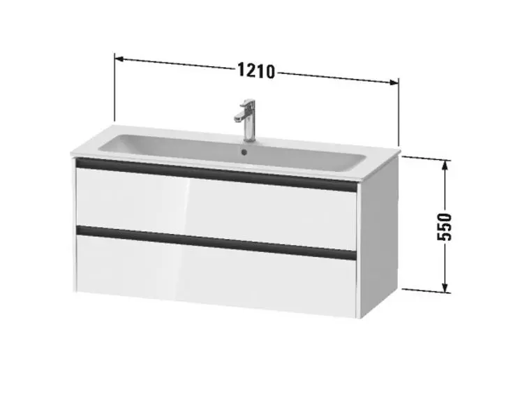Duravit - Ketho.2 - Mosdószekrény - K25265018180000 – 2. kép