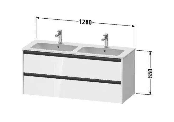 Duravit - Ketho.2 - Mosdószekrény - K25266049490000 – 2. kép