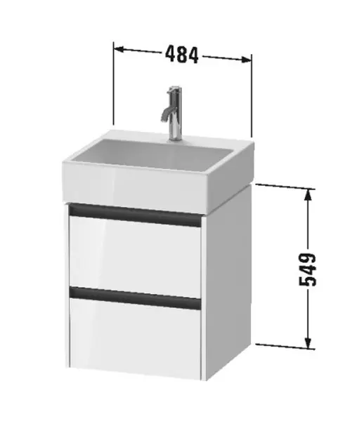 Duravit - Ketho.2 - Mosdószekrény - K25274018180000 – 2. kép