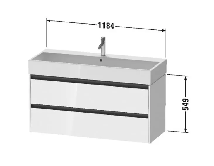 Duravit - Ketho.2 - Mosdószekrény - K25279049490000 – 2. kép