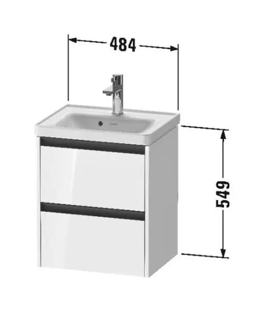 Duravit - Ketho.2 - Mosdószekrény - K25280022220000 – 2. kép