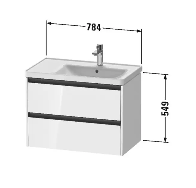 Duravit - Ketho.2 - Mosdószekrény - K25286022220000 – 2. kép