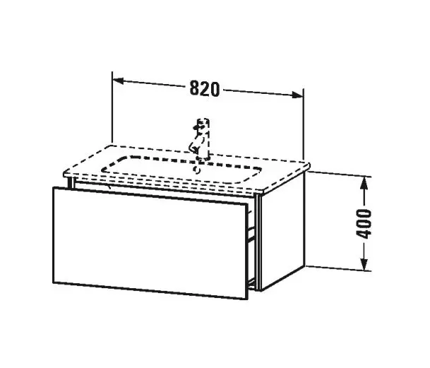 Duravit - L-Cube - Mosdószekrény - LC614102222 – 2. kép