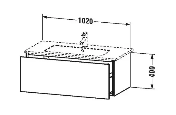 Duravit - L-Cube - Mosdószekrény - LC614202222 – 2. kép