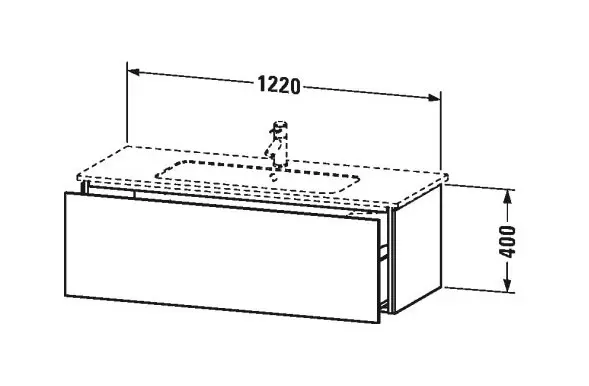 Duravit - L-Cube - Mosdószekrény - LC614302222 – 2. kép