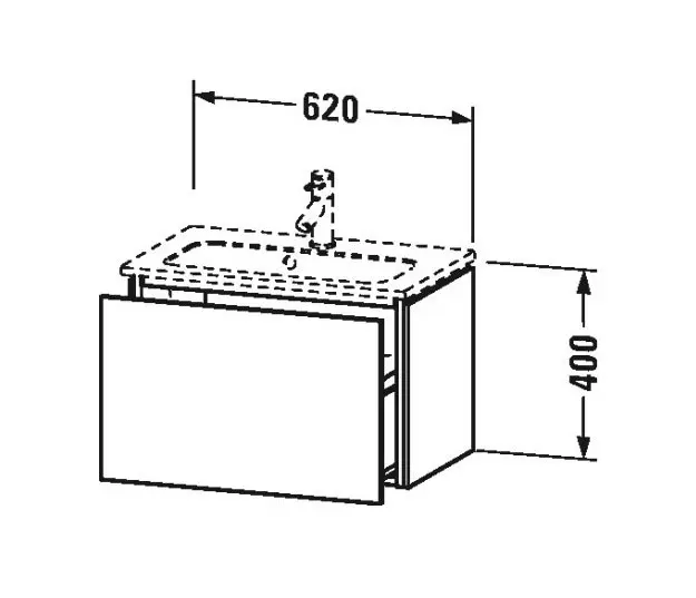 Duravit - L-Cube - Mosdószekrény - LC615602222 – 2. kép