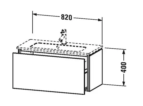 Duravit - L-Cube - Mosdószekrény - LC615702222 – 2. kép