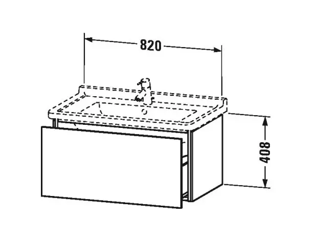 Duravit - L-Cube - Mosdószekrény - LC616502222 – 2. kép