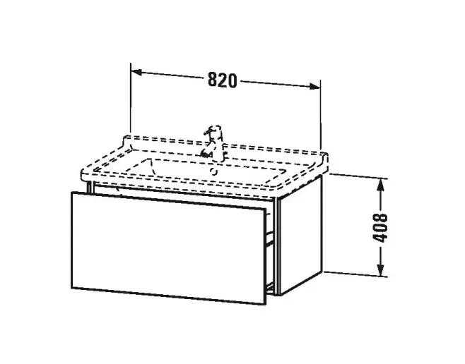 Duravit - L-Cube - Mosdószekrény - LC616602222 – 2. kép