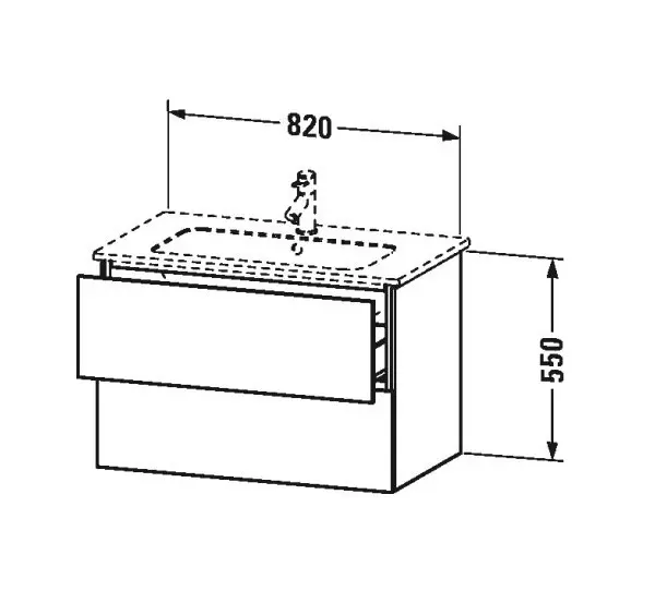 Duravit - L-Cube - Mosdószekrény - LC624102222 – 2. kép