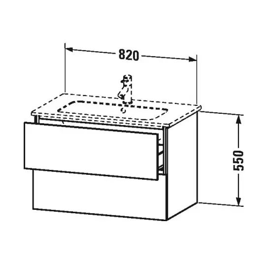 Duravit - L-Cube - Mosdószekrény - LC624104949 – 2. kép