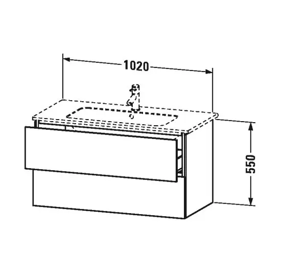 Duravit - L-Cube - Mosdószekrény - LC624201818 – 2. kép