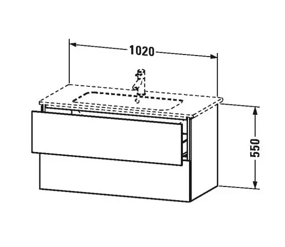Duravit - L-Cube - Mosdószekrény - LC624202222 – 2. kép