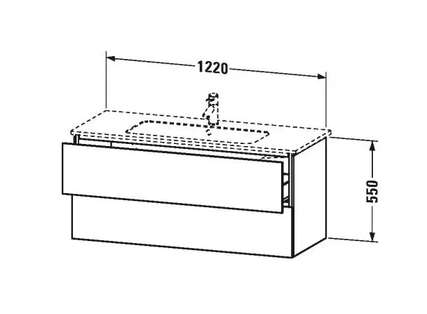 Duravit - L-Cube - Mosdószekrény - LC624302222 – 2. kép